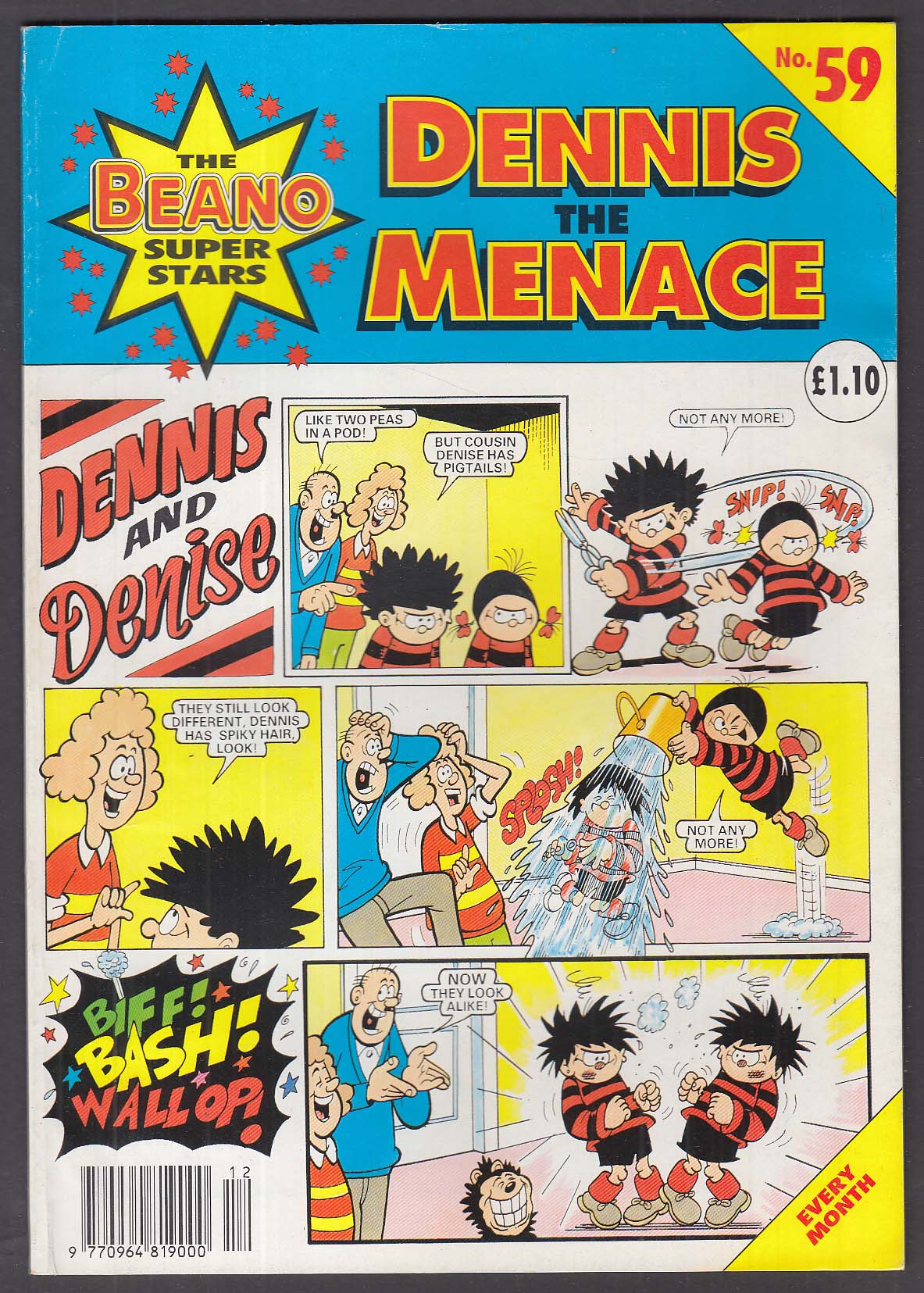 BEANO SUPERSTARS 59 Dennis the Menace UK comic book 1996