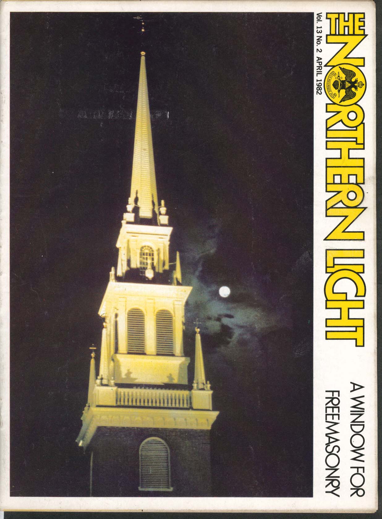 NORTHERN LIGHT Vol 13 2 Old North Church Endorphins Michigan Masons 4 1982 eBay