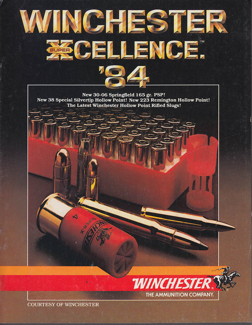 Winchester SuperX Excellence Ammunition Catalog 1984 shotgun rifle
