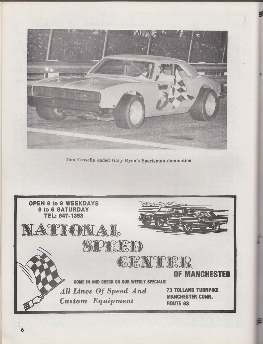 Stafford Springs Motor Speedway Program 5/19 1973