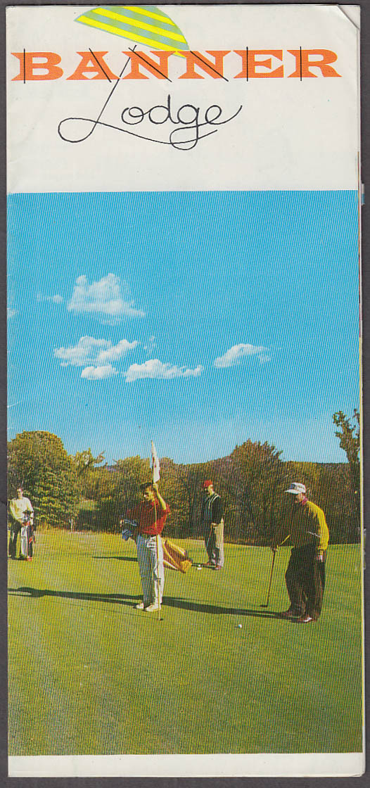 Banner Lodge Resort tourist brochure Moodus CT ca 1950s