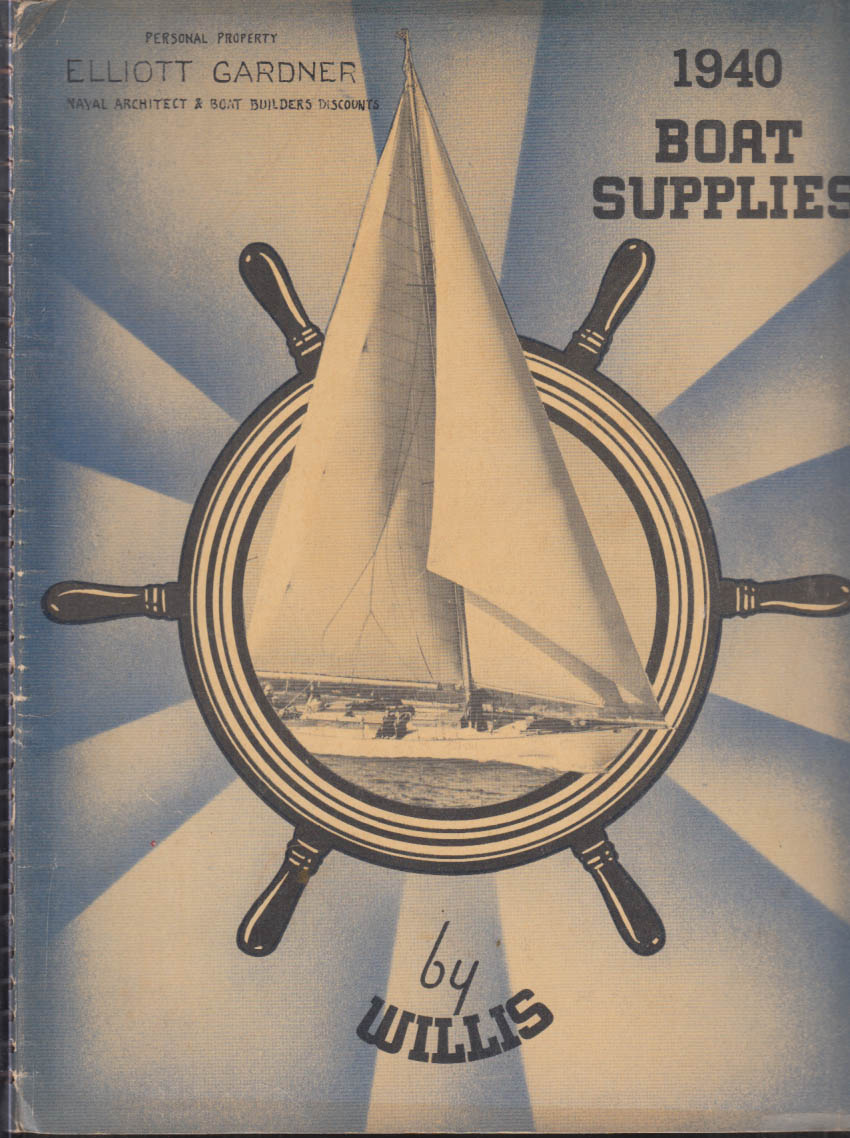E J Willis Boat & Marine Supplies Catalog 1940 New York City