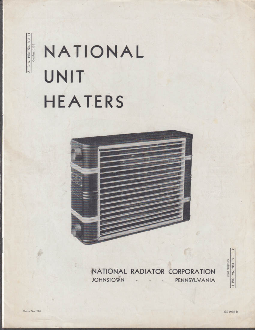 National Radiator AIA File 10 1936 National Unit Heaters catalog