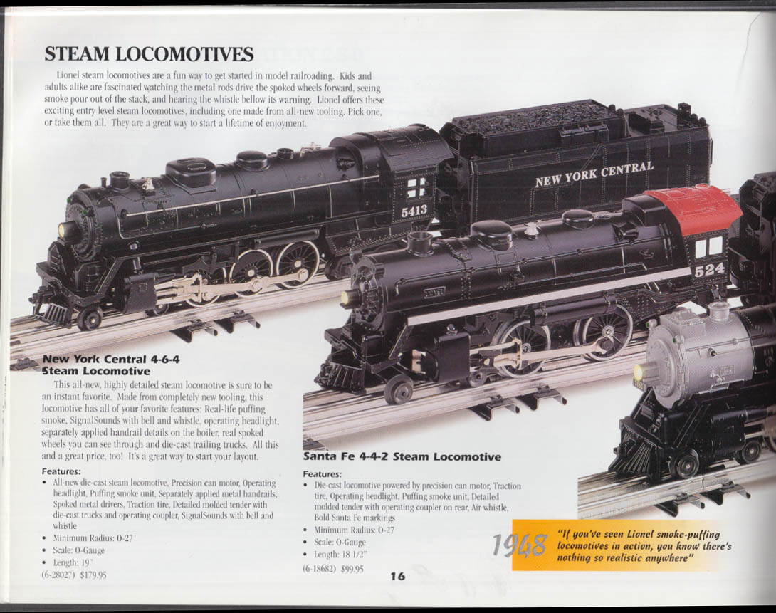 Lionel Classic Trains 2000 Volume 2 OGauge Electric Trains catalog
