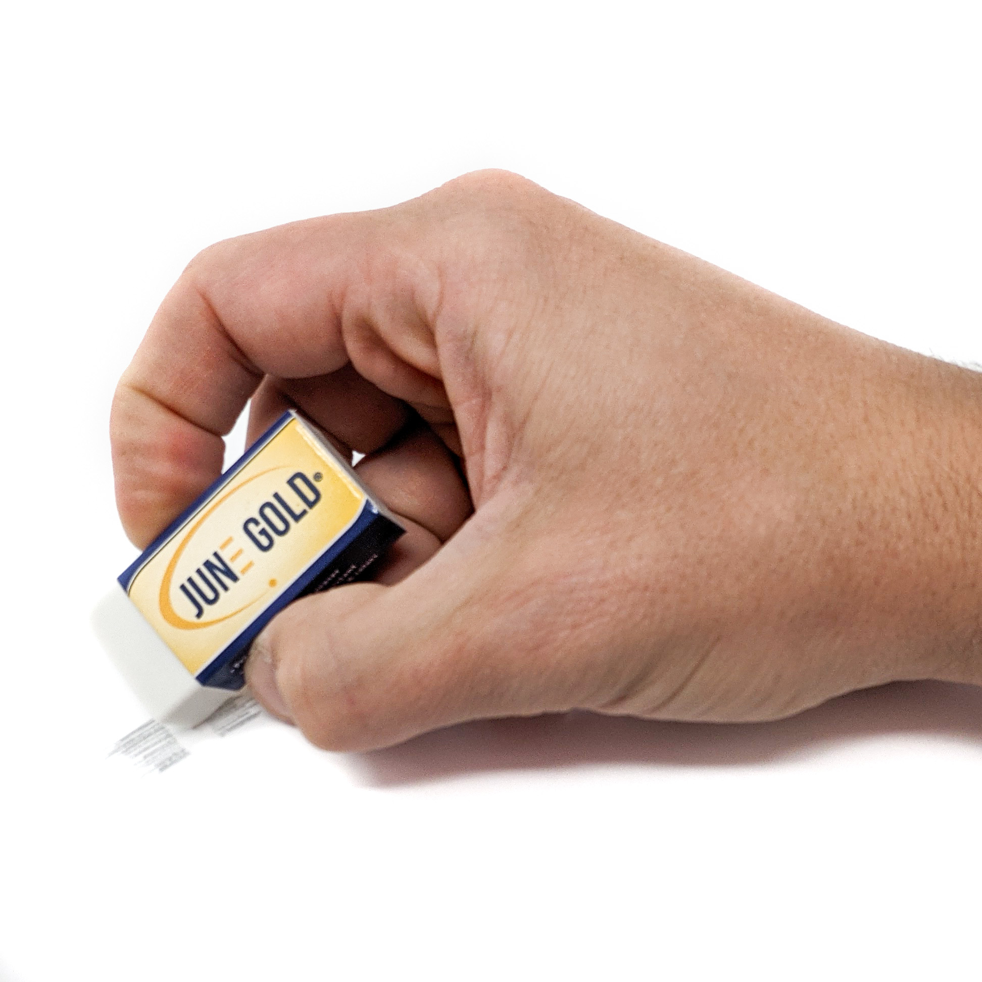 10 Large White Vinyl Erasers June Gold