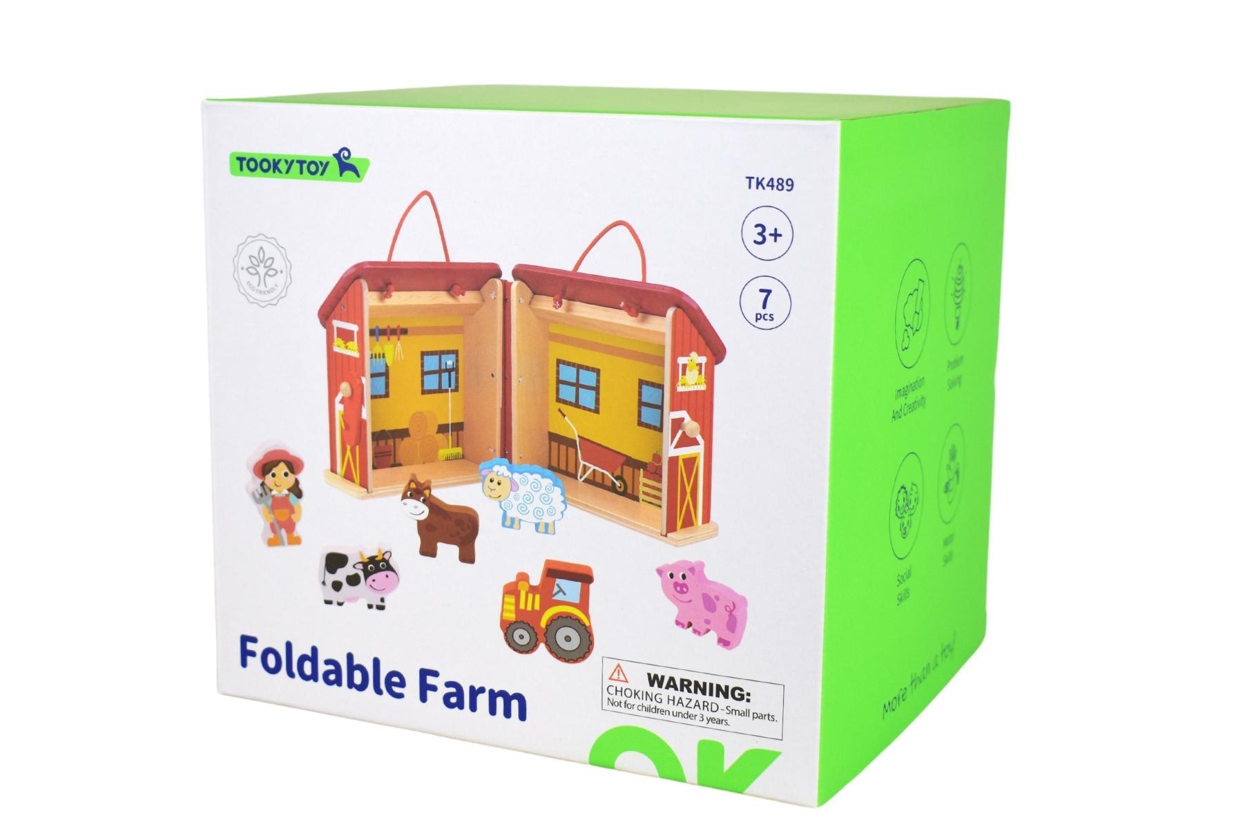Tooky Toy Farm Playset with Carry Box Atherton Juniors