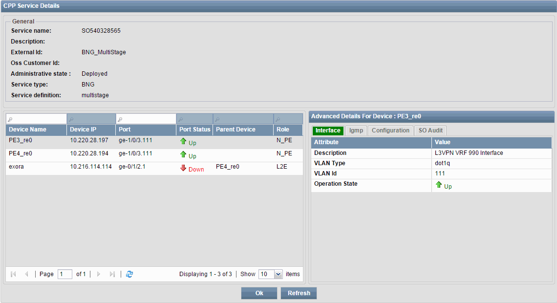 Providing Broadband Network Gateway Service Support with Cross