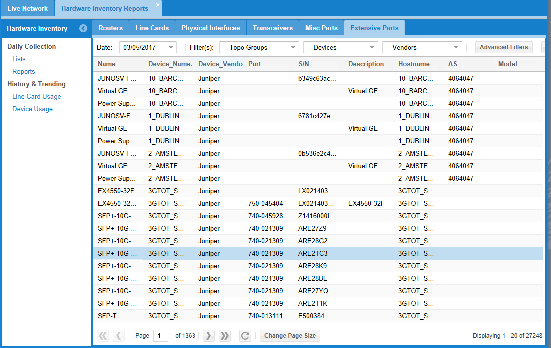 Hardware Inventory Reports Technical Documentation Support