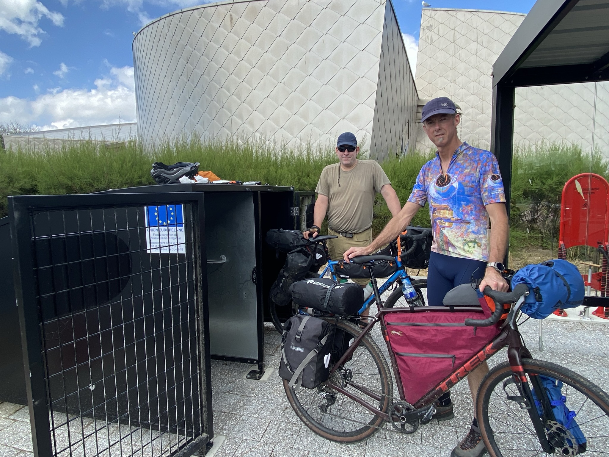 Traveling with your bike from North America is possible! Juno Beach