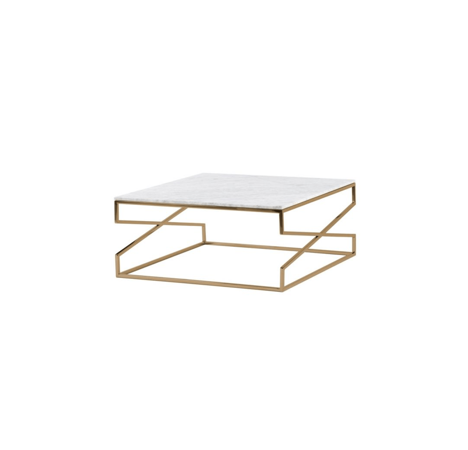 Innate Coffee Table, White Marble Juno Hire