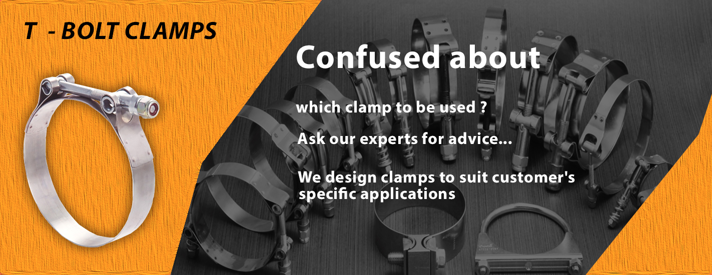 Worm Drive Clamps, T Bolt Clamp, V Band Clamps, Muffler Clamps