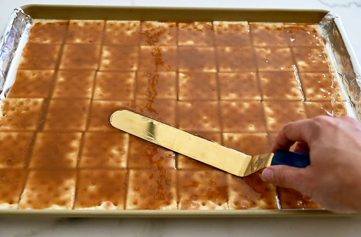 Christmas Saltine Cracker Toffee Just a Taste