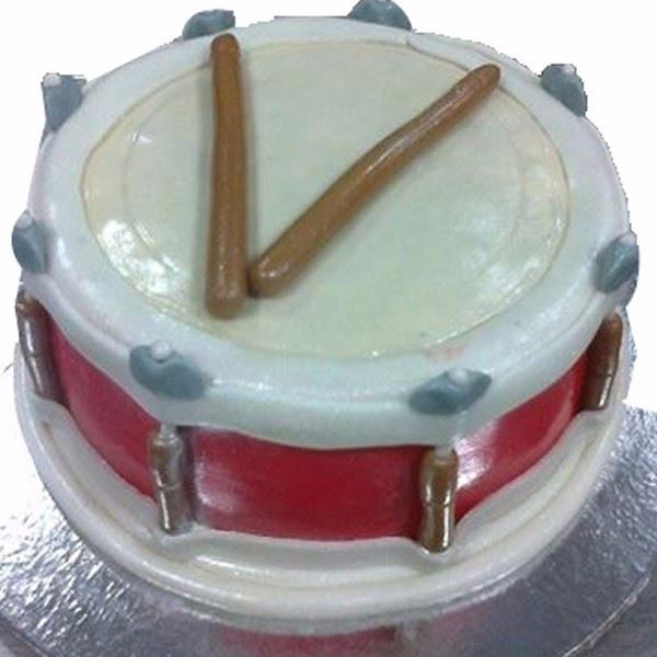 Drum Fondant Cake, Just Bake
