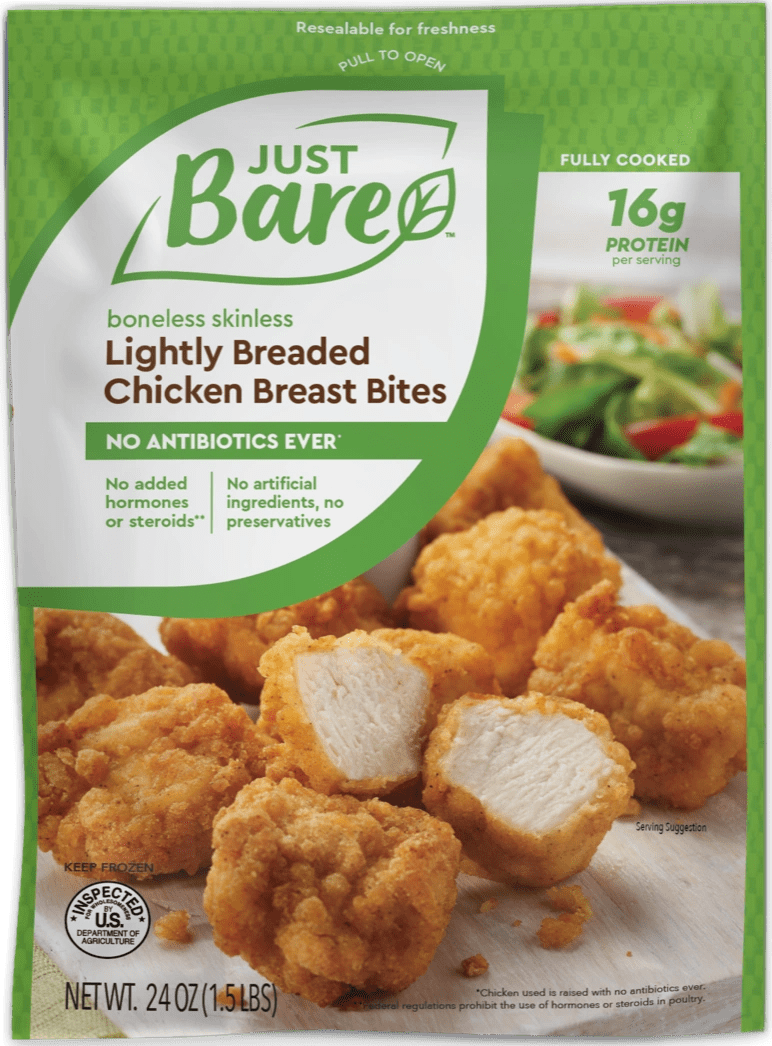 Lightly Breaded Chicken Breast Bites Just Bare Foods, 04/11/2024