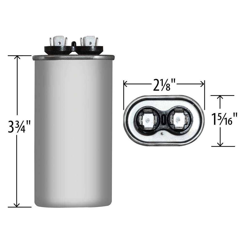 35 MFD x 370 Run Capacitor # 325P356H37A36A4Z - JustCapacitors.com
