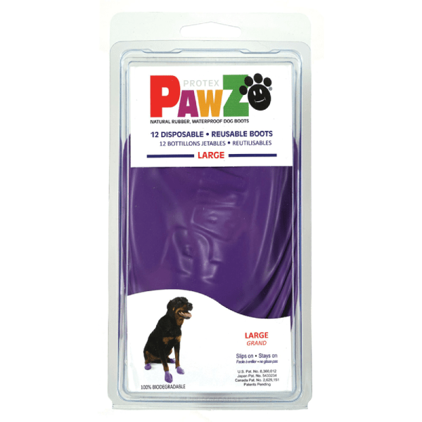 Protex Pawz Disposable Dog Boots Purple 12 Disposable Boots JUSTDOGS
