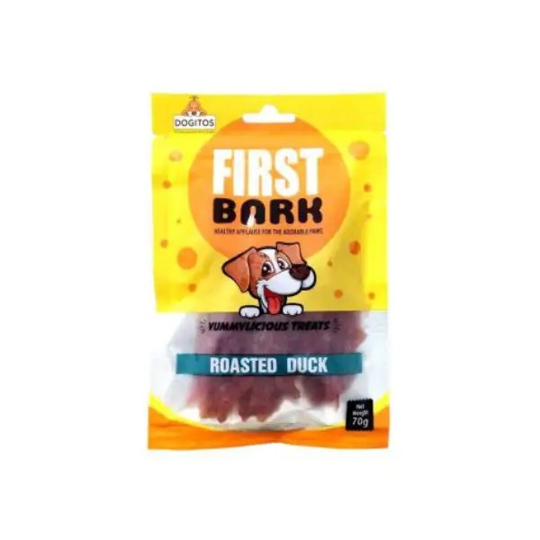 First Bark Roasted Duck Dog Treat JUSTDOGS