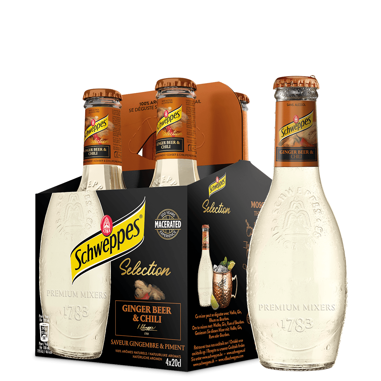 Schweppes Premium Mixers Ginger Beer & Chili (20cl) justDrink.ch