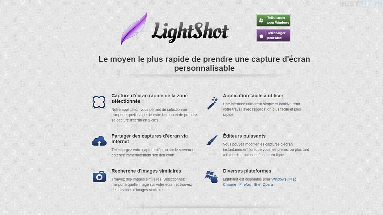 LightShot un outil de capture d'écran open source pour Windows et Mac