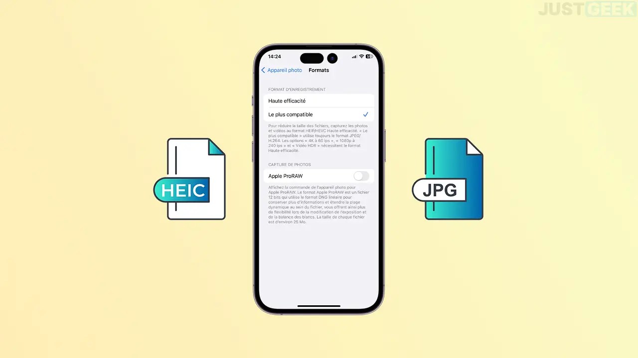 Convertir les photos HEIC de l’iPhone au format JPG 4 méthodes korbens
