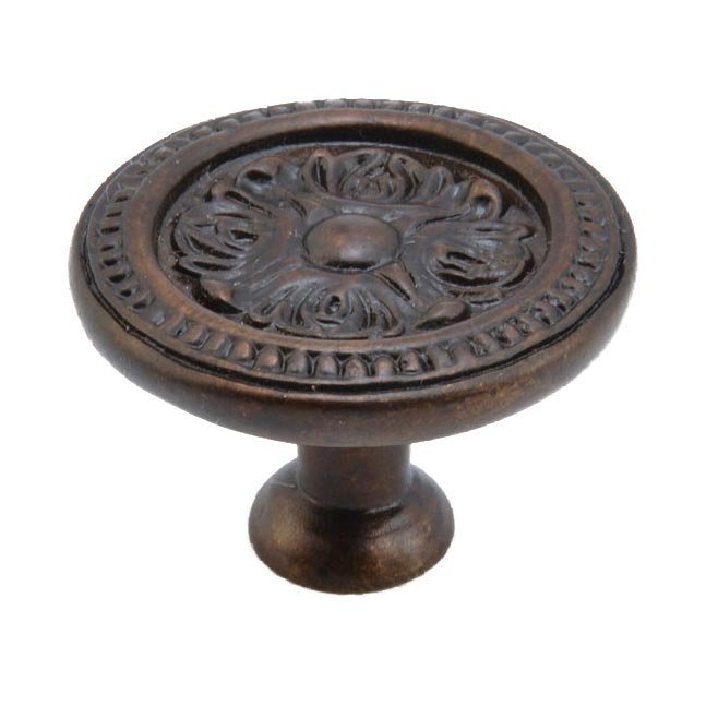 Schaub and Company Eastlake Collection Solid Brass Knob in Dark