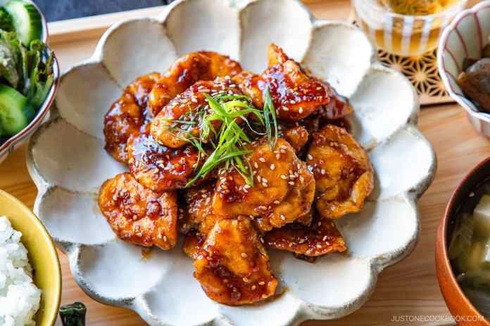 Spicy Garlic Hen • Simply One Cookbook
