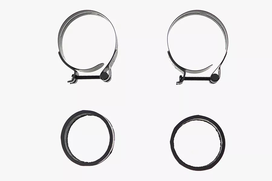 Black Intake Manifold Clamp Set