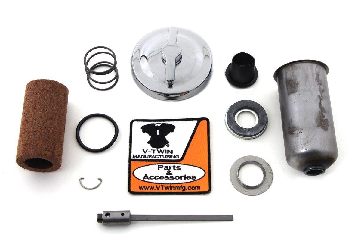 Chrome Oil Tank Cap Kit
