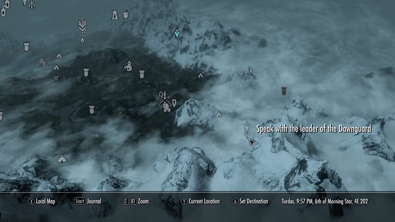 Skyrim SE Dawnguard Guide How to Initiate the Dawnguard Quest Just