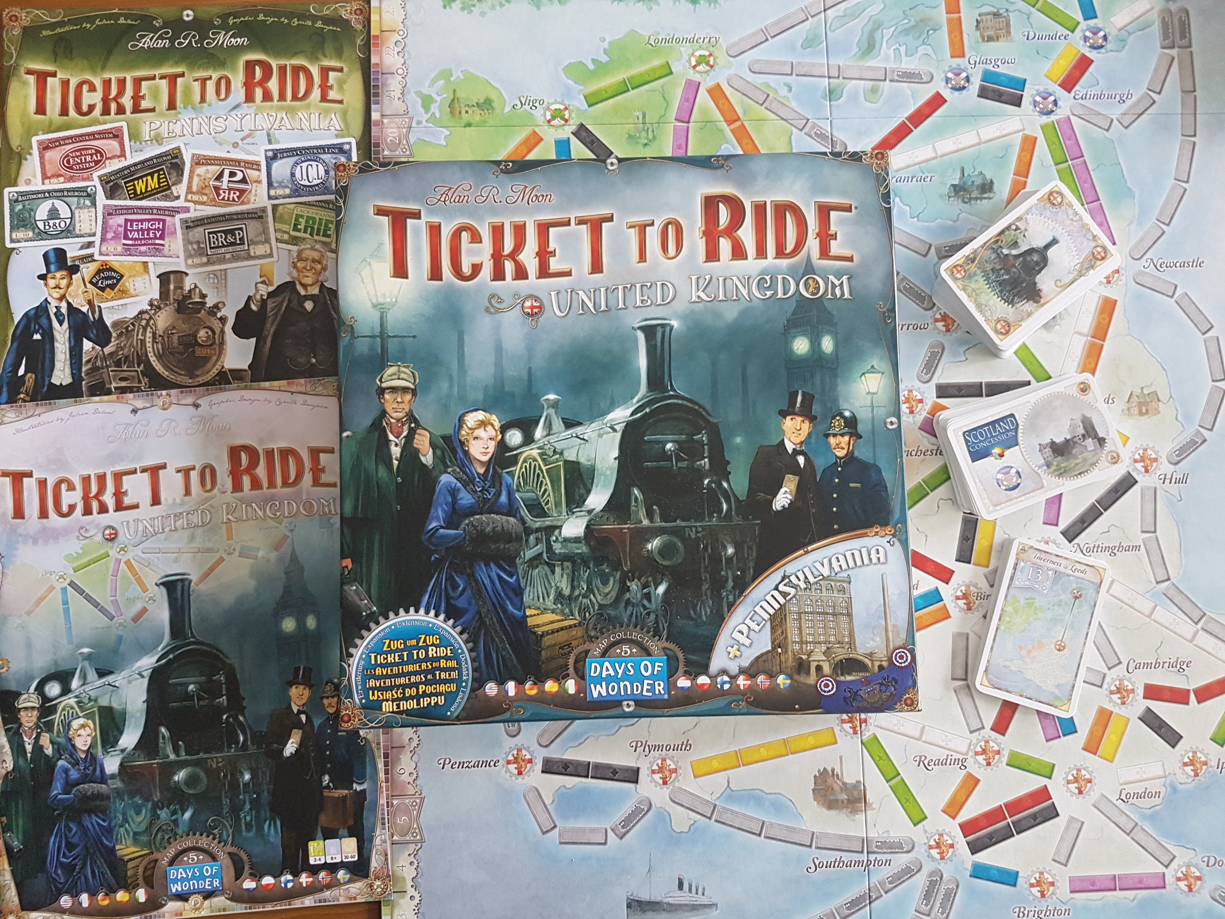 Ticket to Ride United Kingdom Review Pennsylvania The Better