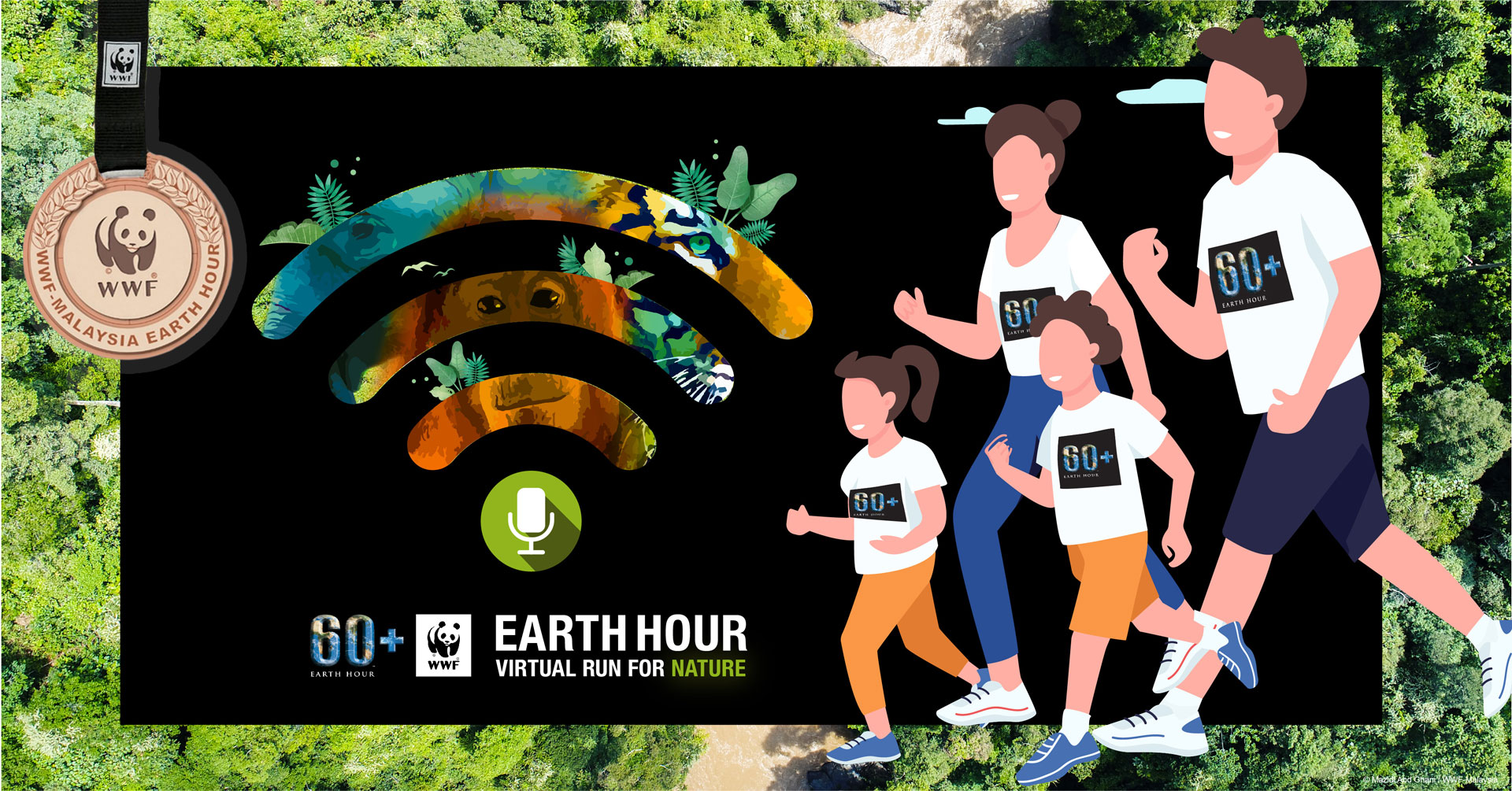 Earth Hour Virtual Run for Nature 2021 JustRunLah!