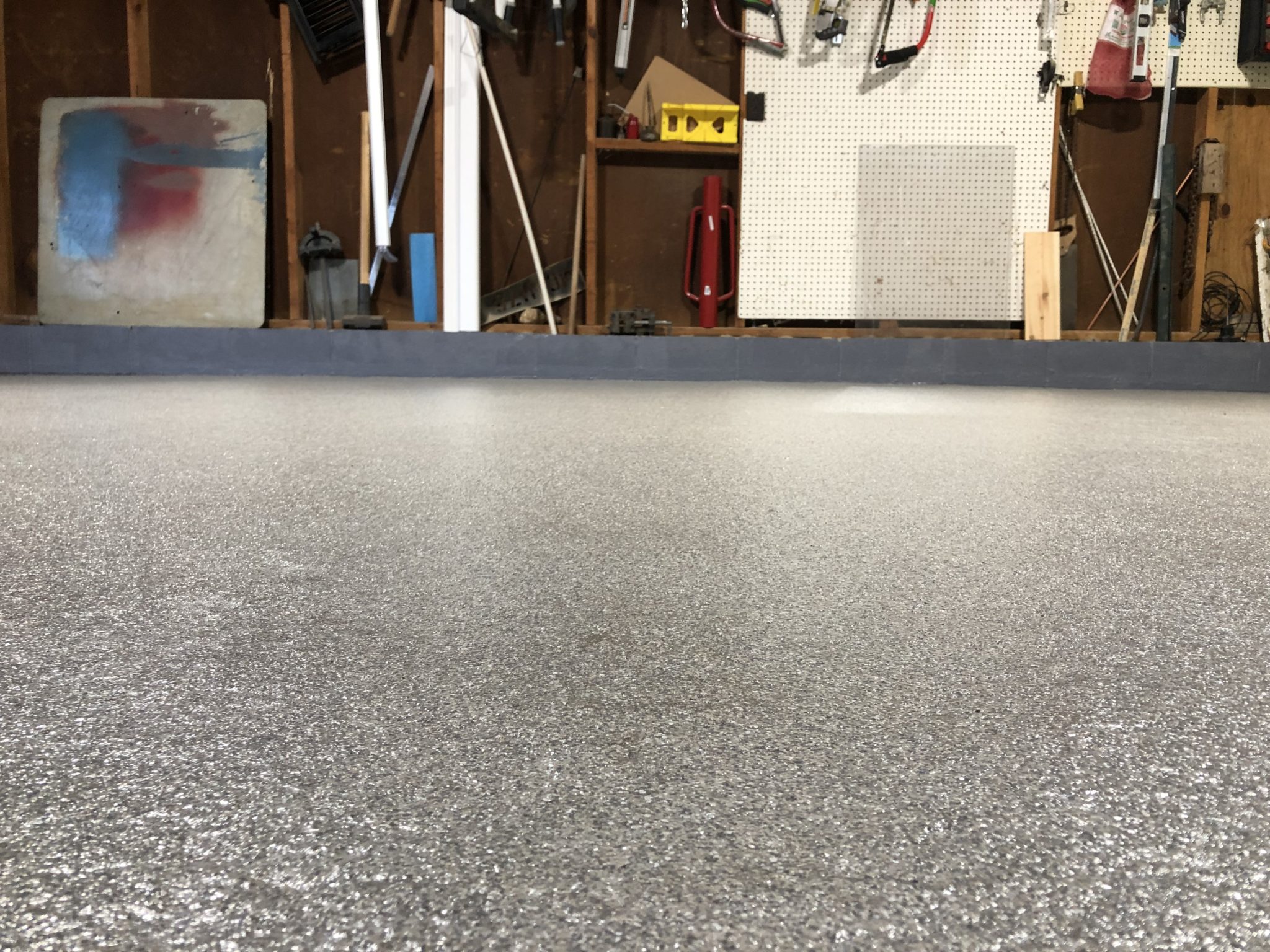 How To Update An Old Garage Floor Just Short of Crazy