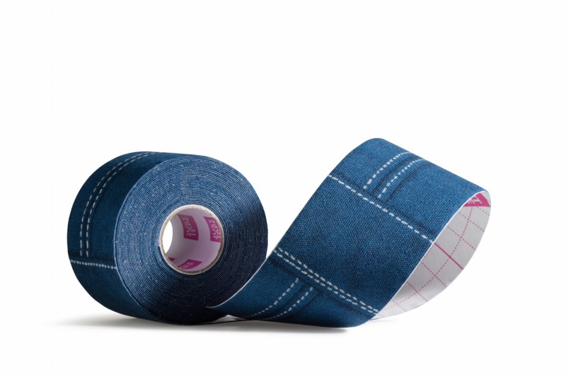 Kinesiologie tape 5cm x 5m Denim design » Just Tape It