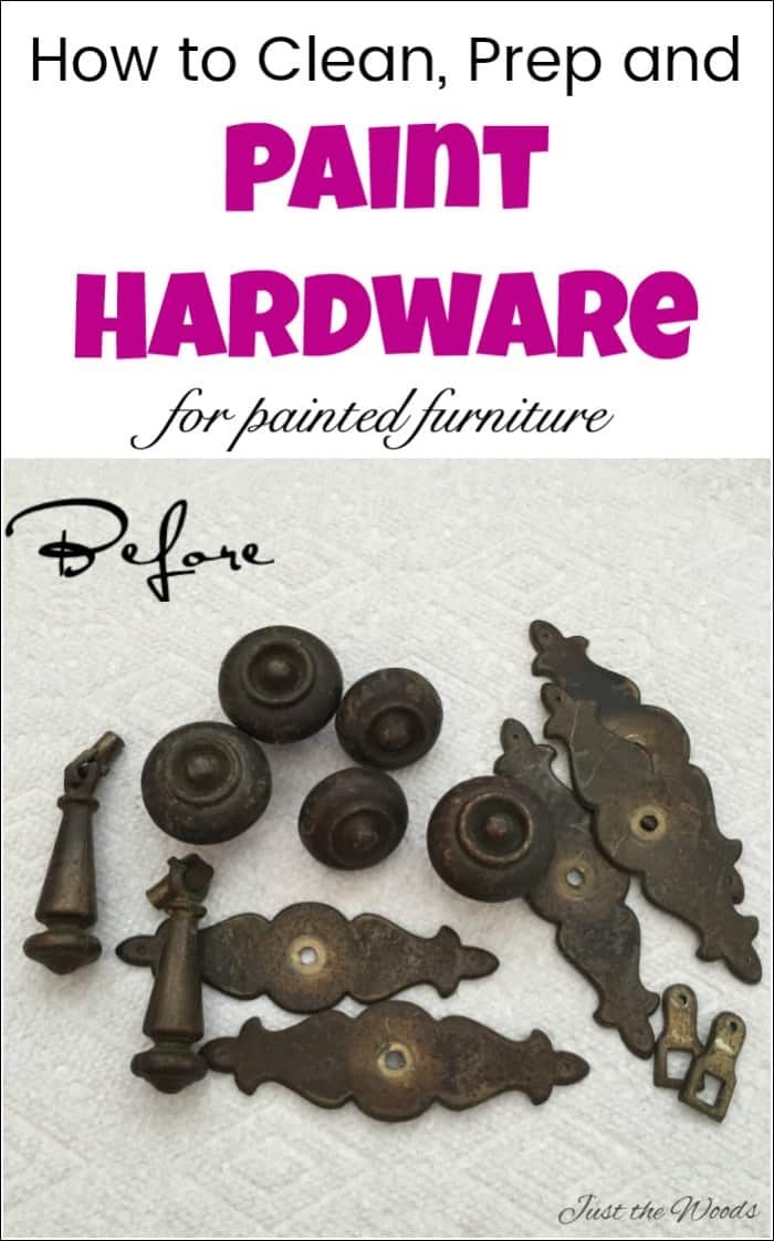 How to Clean and Paint Hardware with Just the Woods