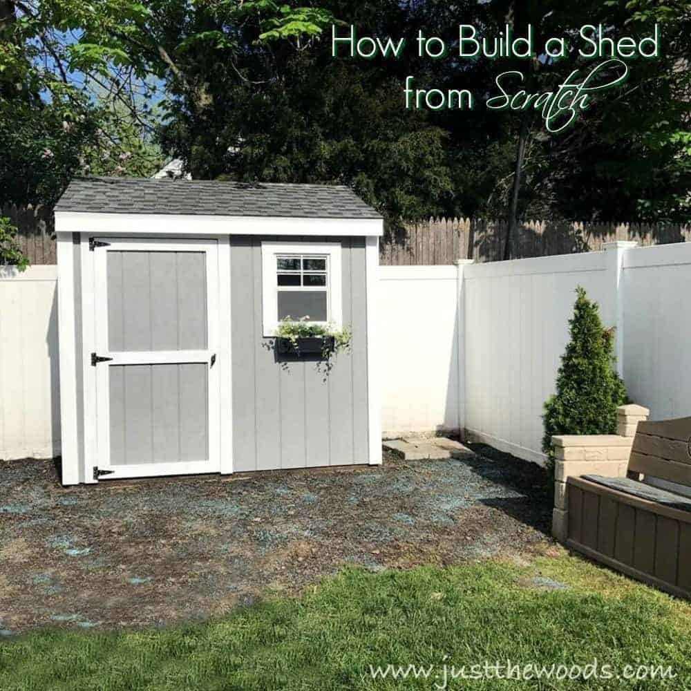 How to Build a Shed from Scratch by Just the Woods
