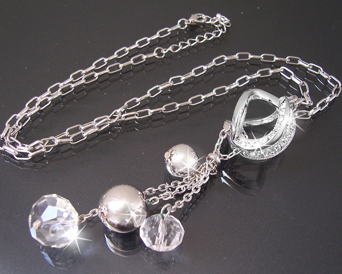 Lange Halsketten Kette Longkette YKette Modeschmuck Damen Silber Gold
