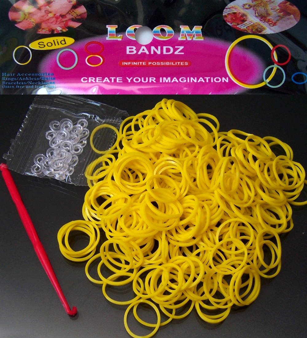 Loom Bands Gummibänder Kinder Glow Magical Rubber Bandz Starterset