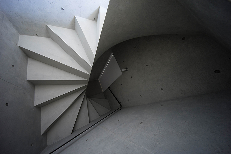 concrete spiral staircase
