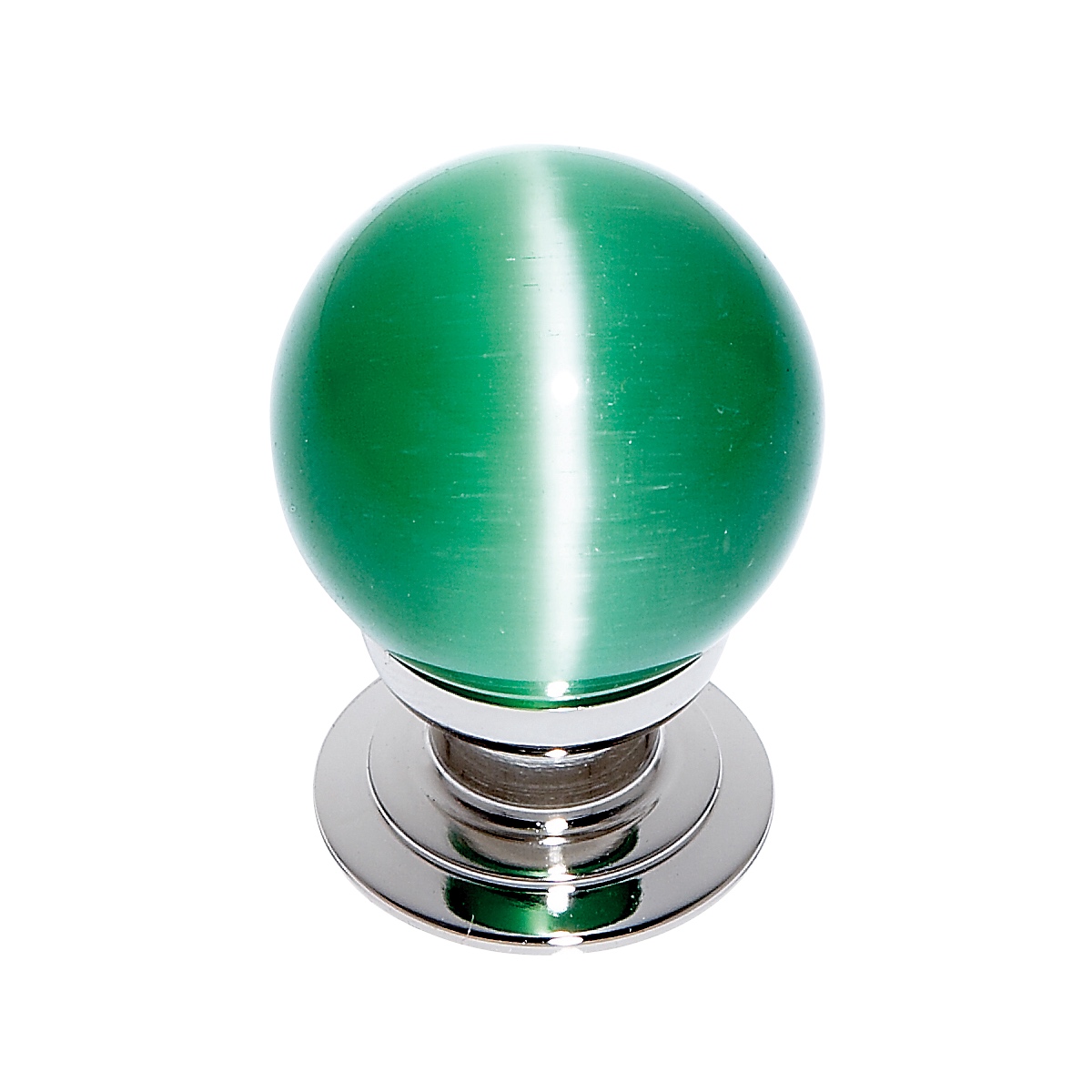 30 mm Green Cat's Eye Knob JVJ Hardware