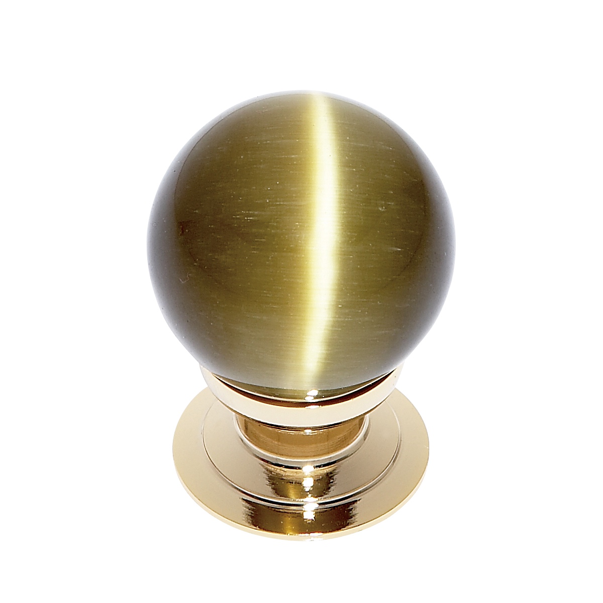 30 mm Amber Cat's Eye Knob JVJ Hardware