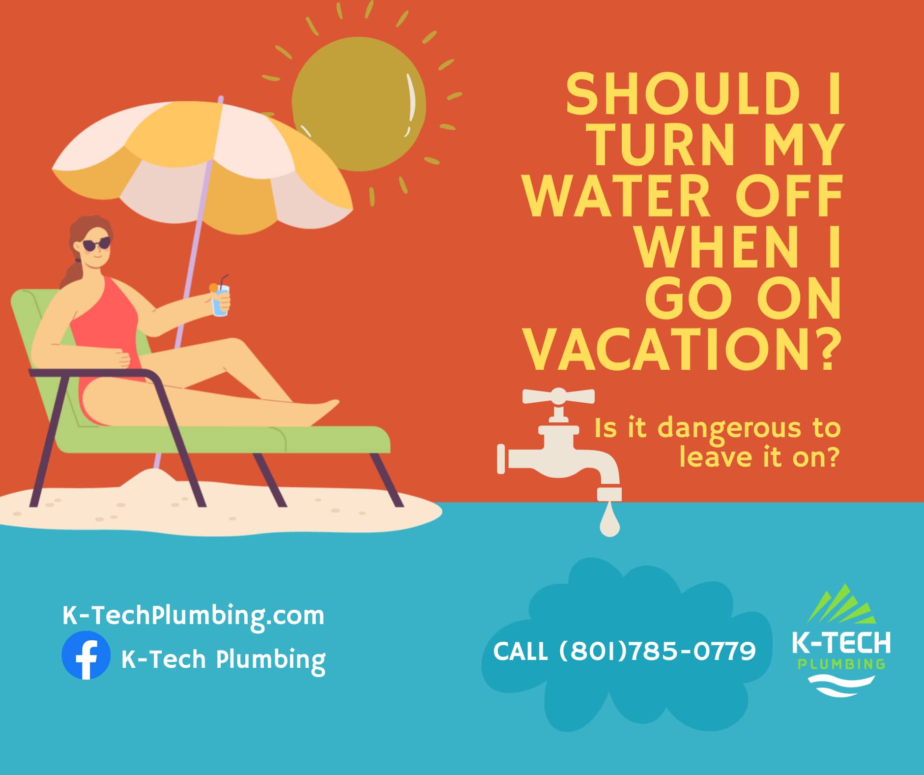 Should I be turning off my water when I go on vacation? What are some