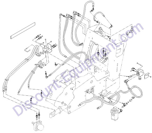 Toro STX26 Hydraulic Hose Routing Assembly