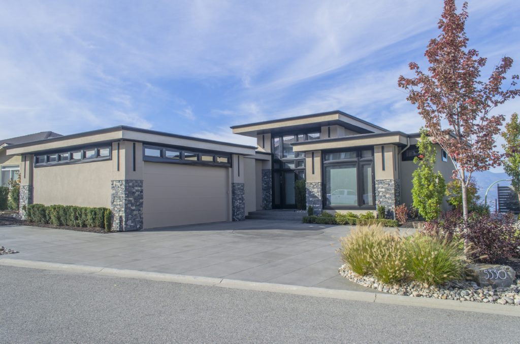 Modern Kelowna Home with Stone Exterior
