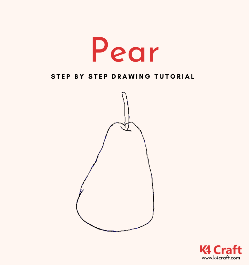 How to Draw a Pear for KidsEasy Step by Step Tutorials K4 Craft