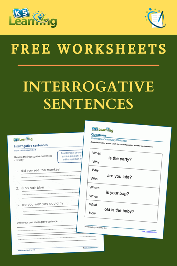 Interrogative Sentences Explained | K5 Learning