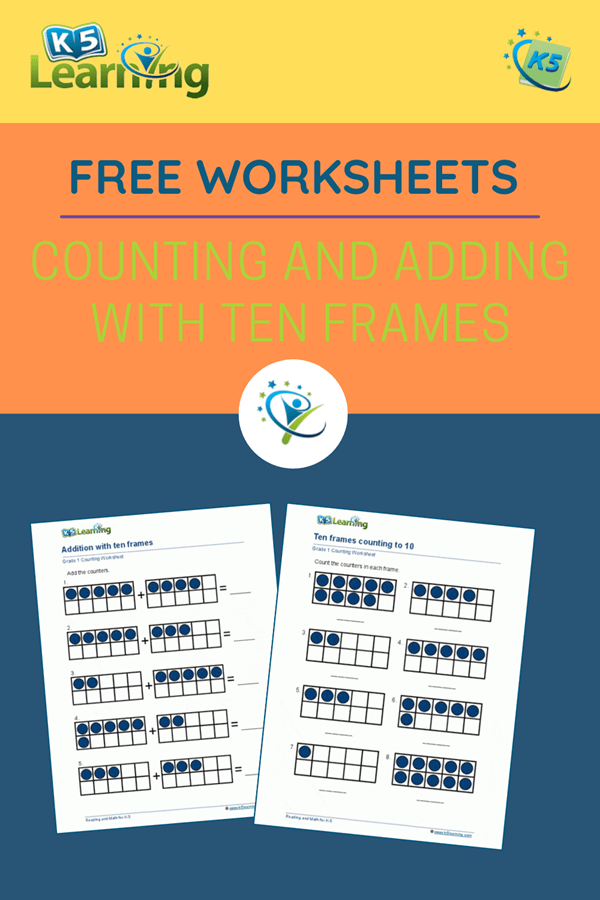 Ten Frame Worksheets for Kindergarten and Grade 1 K5 Learning