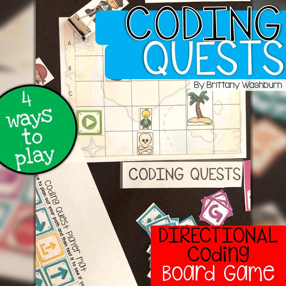 Coding Quests Directional Coding Board Game Technology Curriculum
