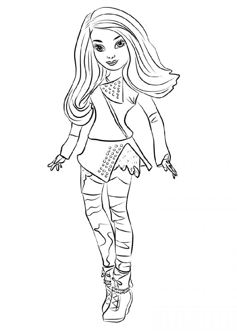 Printable coloring pages of Mal, Ben, Evie, Carlos and Jay. in 2022.
