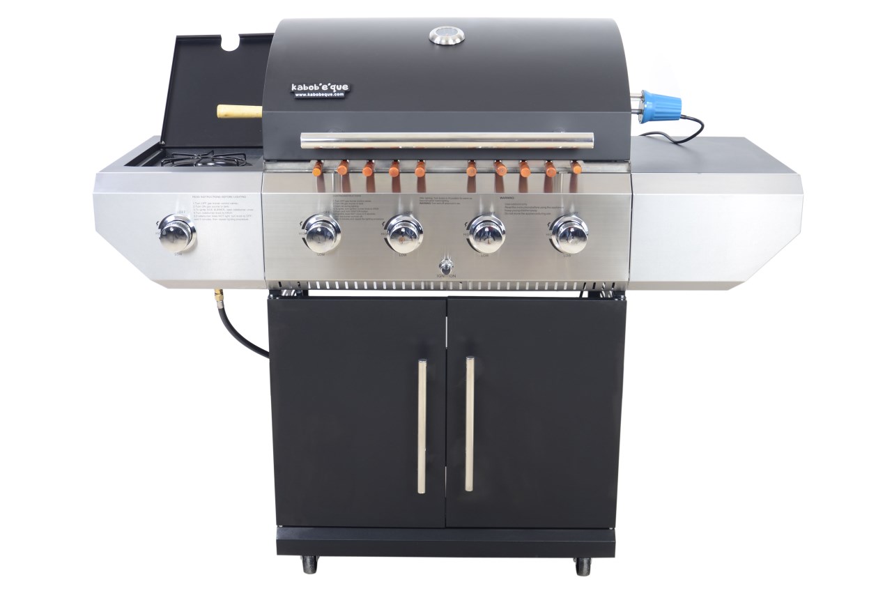 Gas Shish Kabob Rotisserie Grill Platinum Edition Kabobeque