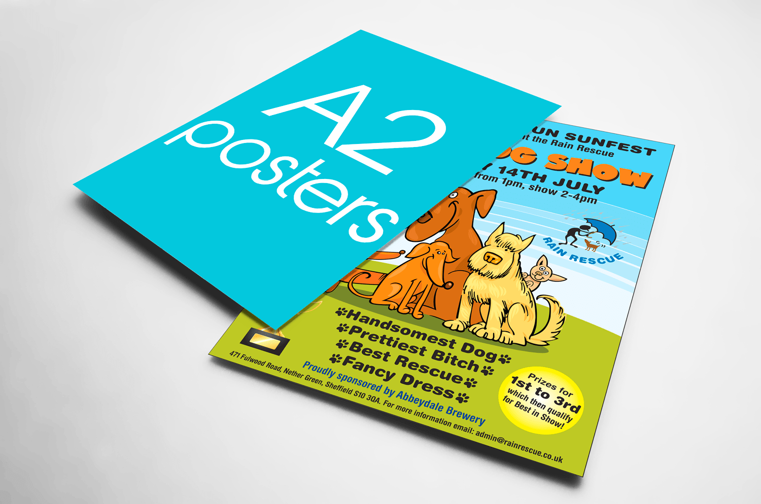 x100 Posters, A2, 135gsm, Single Sided, Full Colour Kaboodle Studios